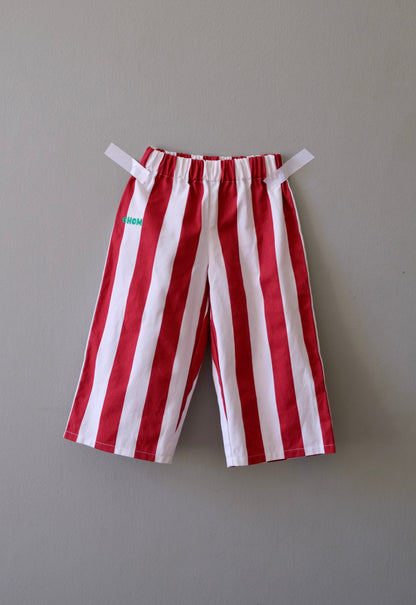 line up pants | red